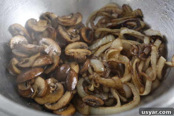 Salisbury Steak in Rich Mushroom Gravy 8 Salisbury Steak with Mushroom Gravy step 5