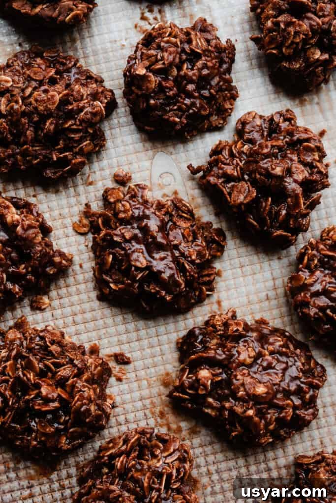 Cookies portioned onto a baking sheet.