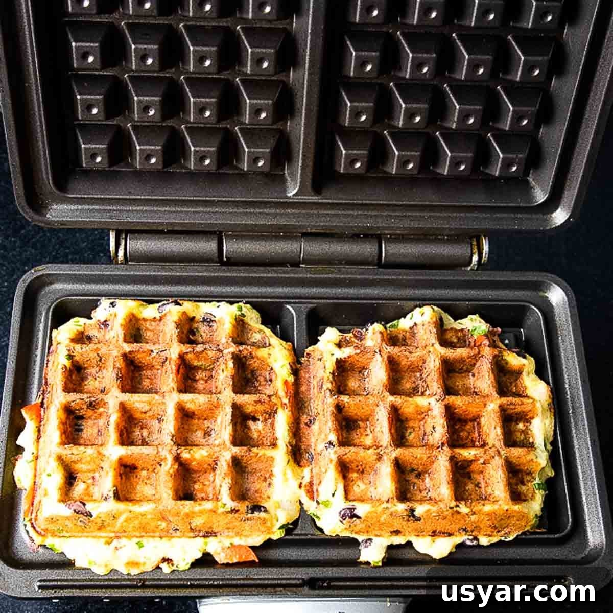 Crispy Leftover Mashed Potato Waffles 8 img 7259 7