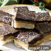 chocolate caramel shortbread bars