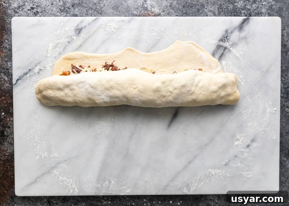 roll it up like a cinnamon roll