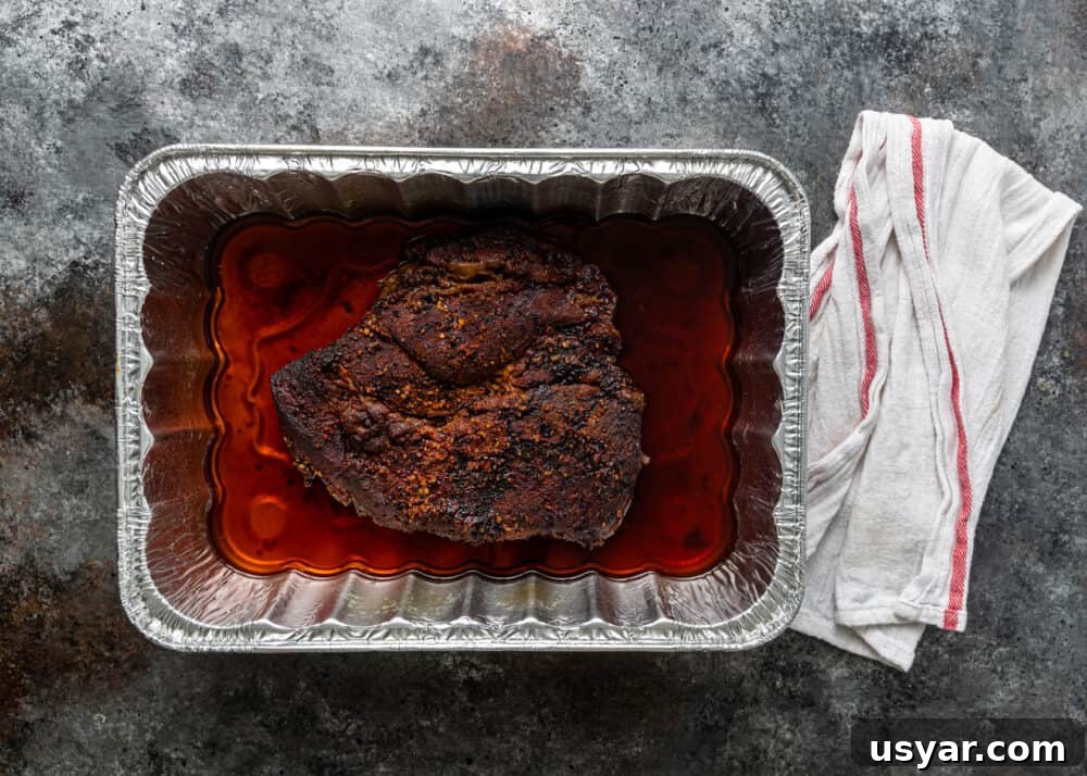 braised beef in pan